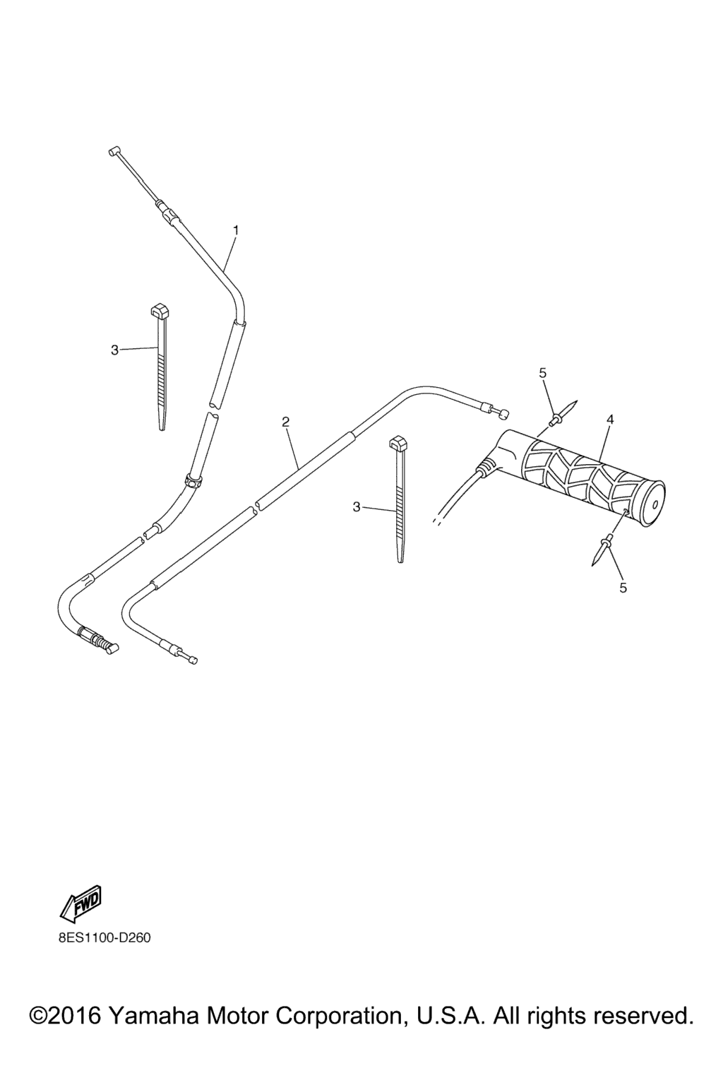 Схема узла Управляющий Трос