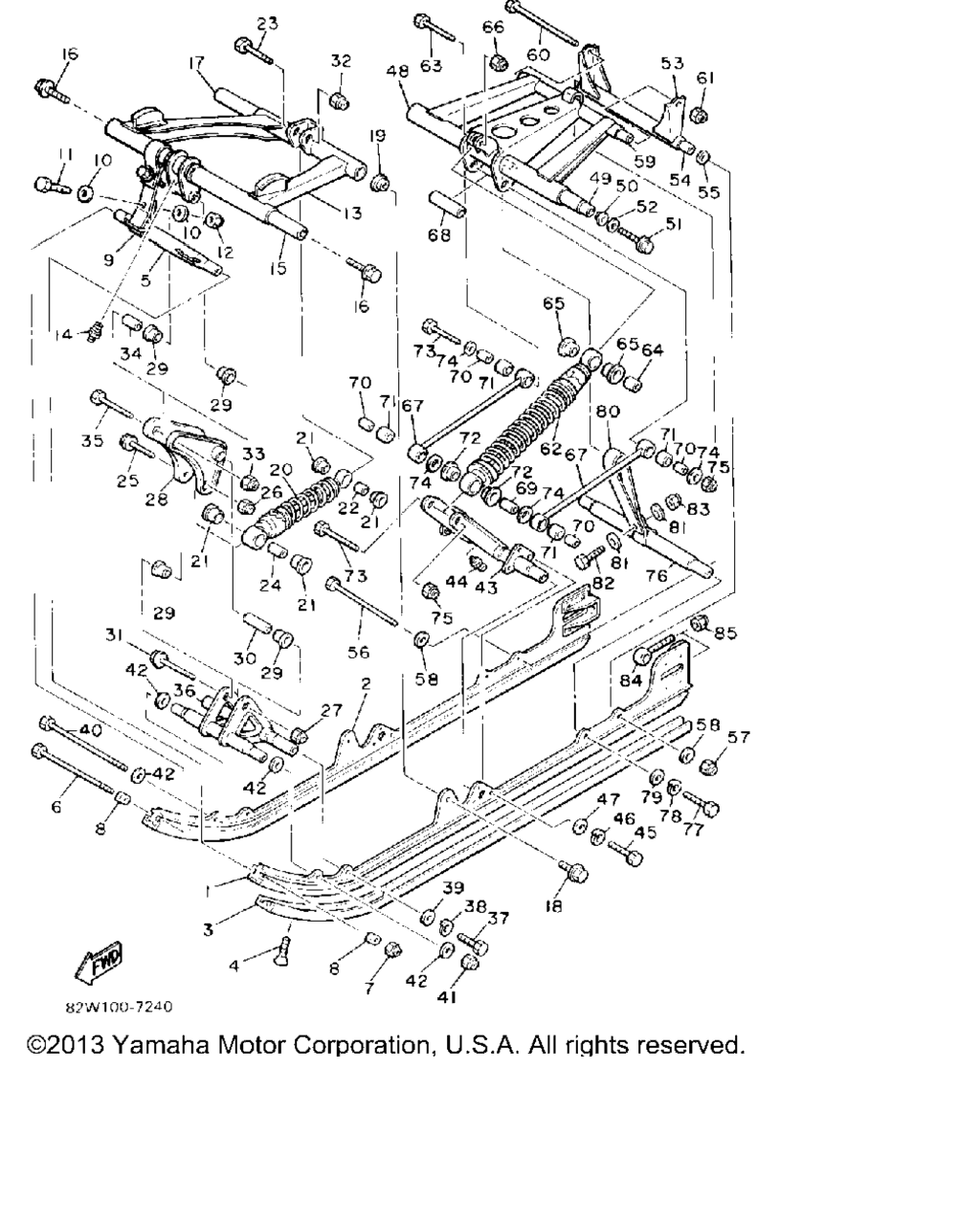 Схема узла Подвеска Гусеницы 2