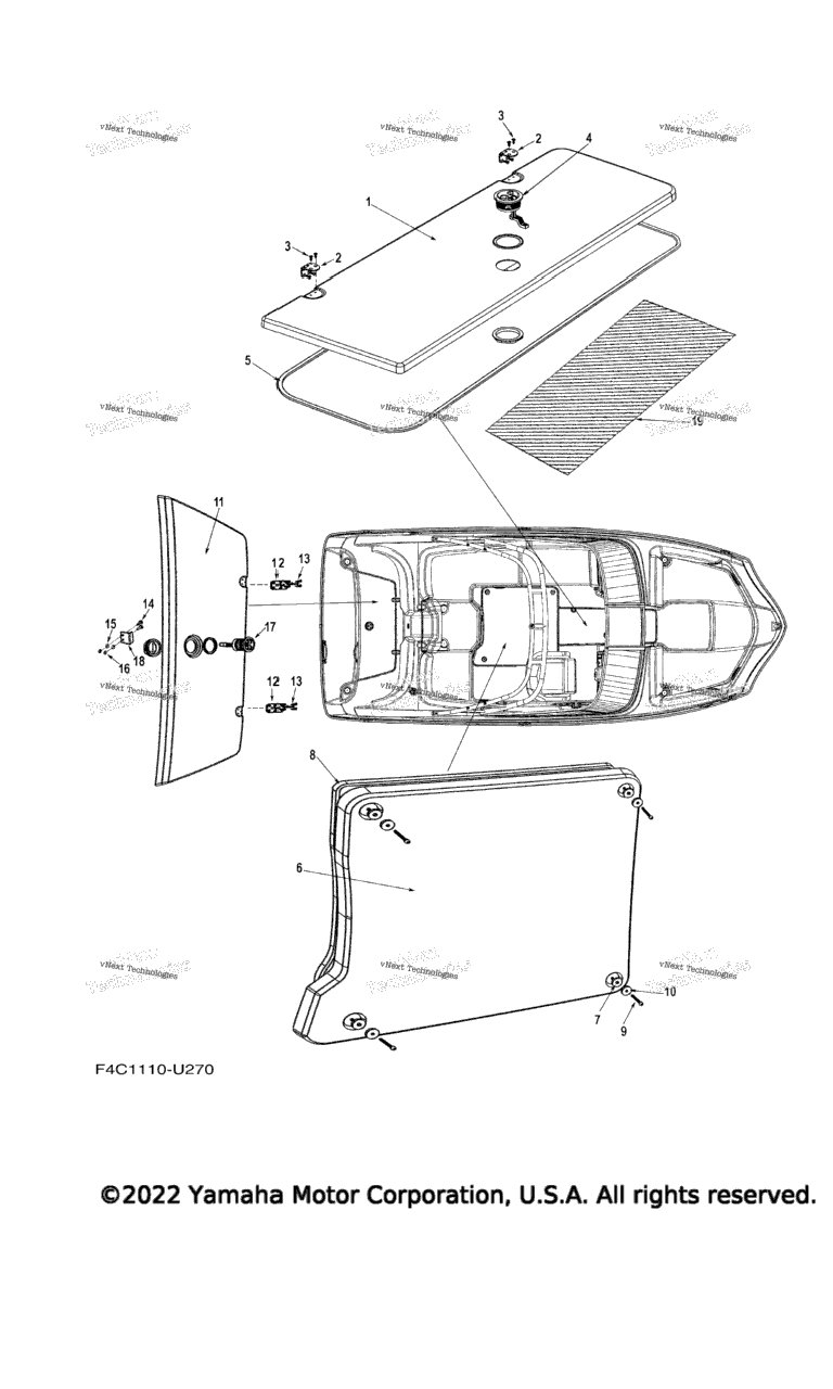Схема узла Люки Палубы 1