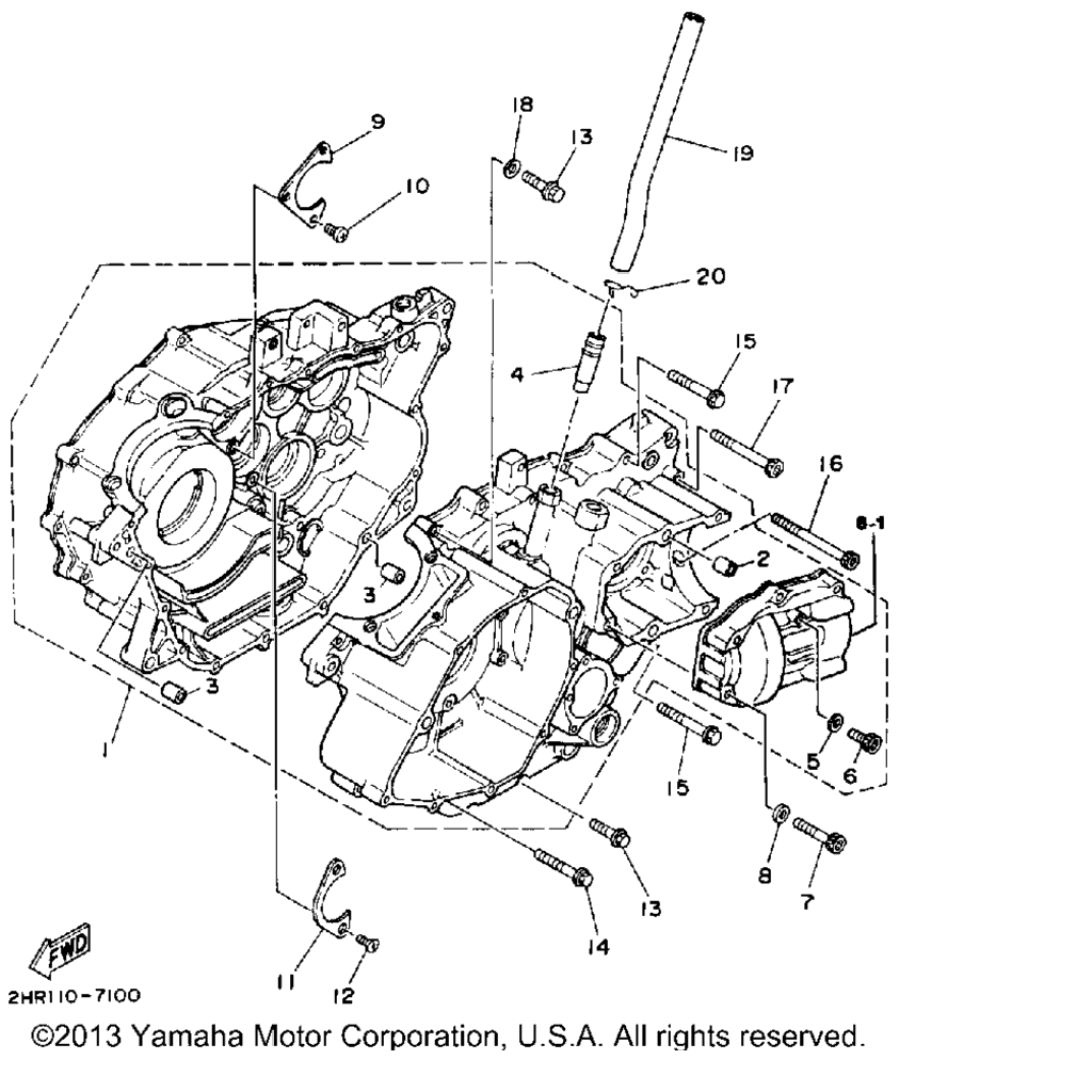 Схема узла Корпус Двигателя