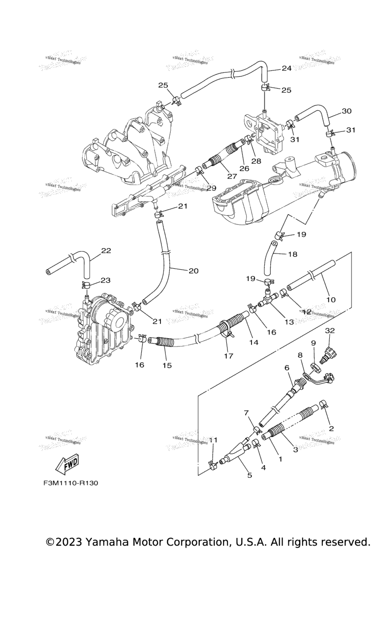 Схема узла Выпускные Системы 2