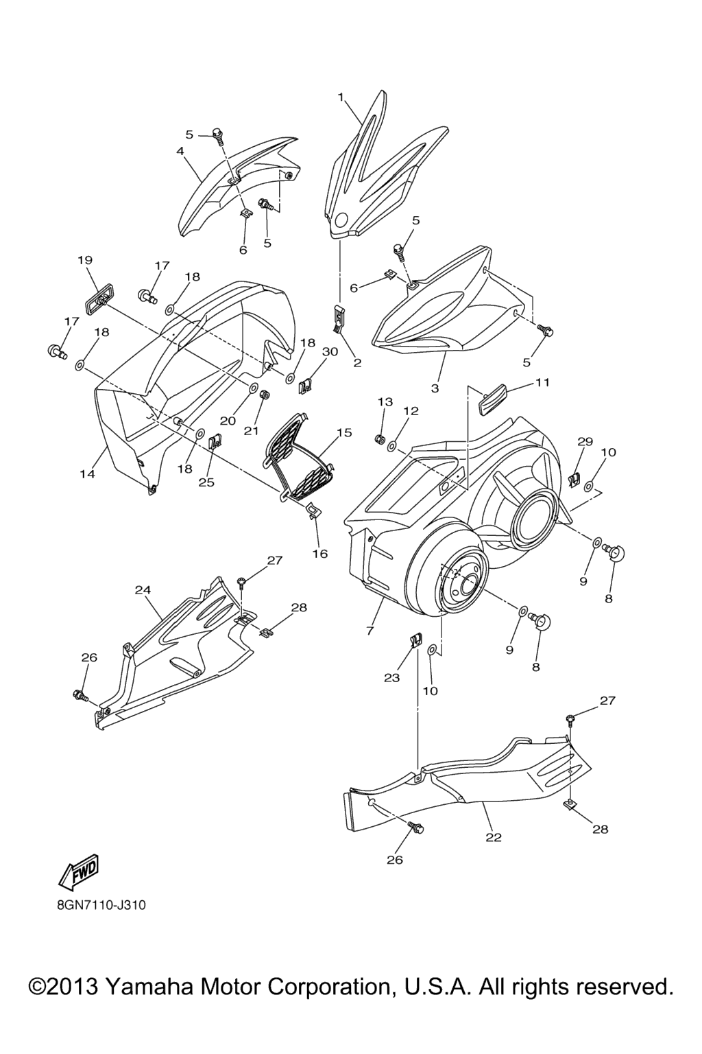 Схема узла Кожух