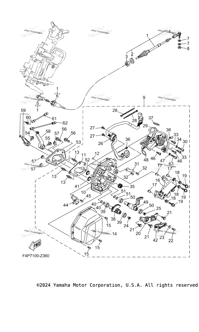 Схема узла Управляющий Трос