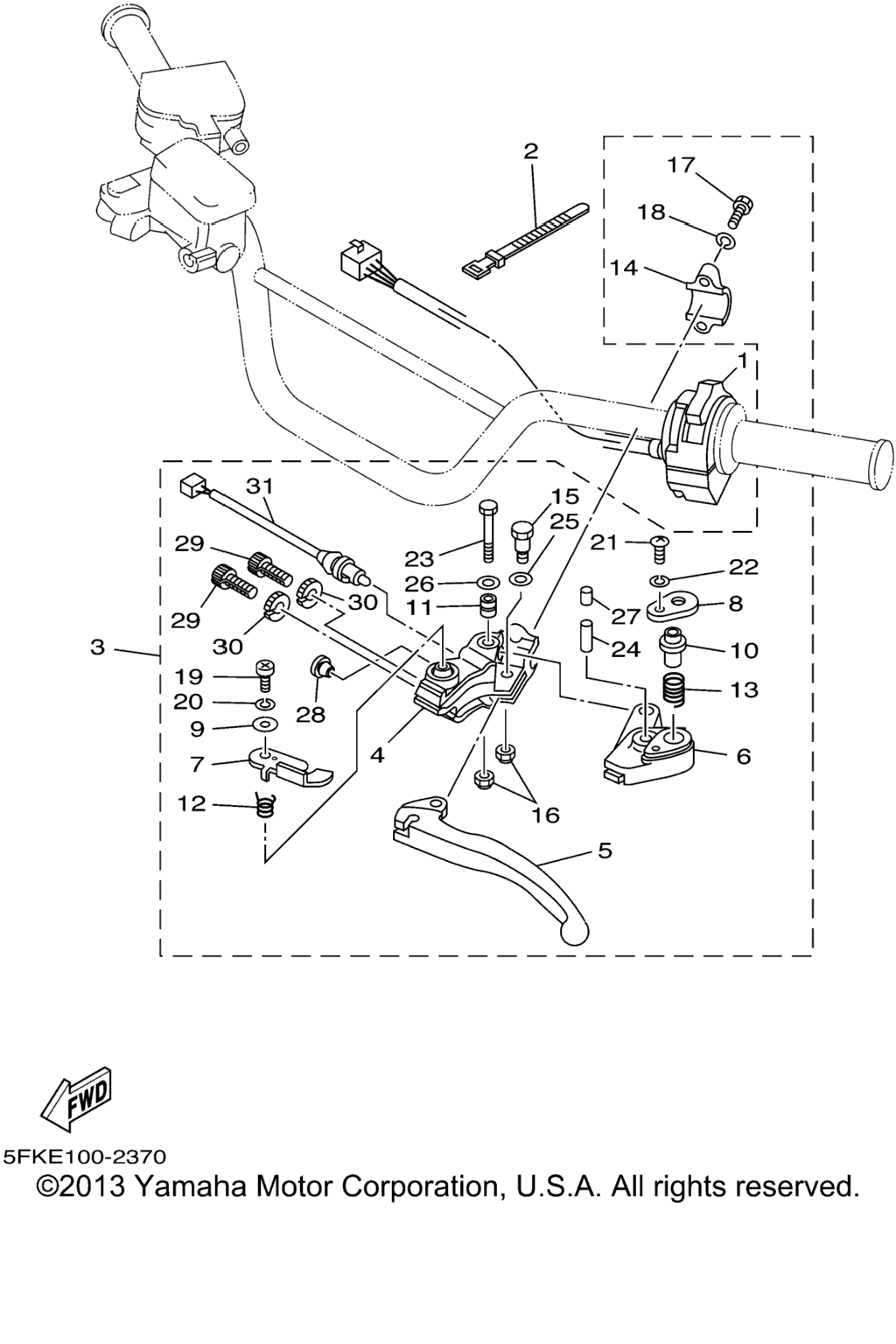 Схема узла Handle Switch. Lever