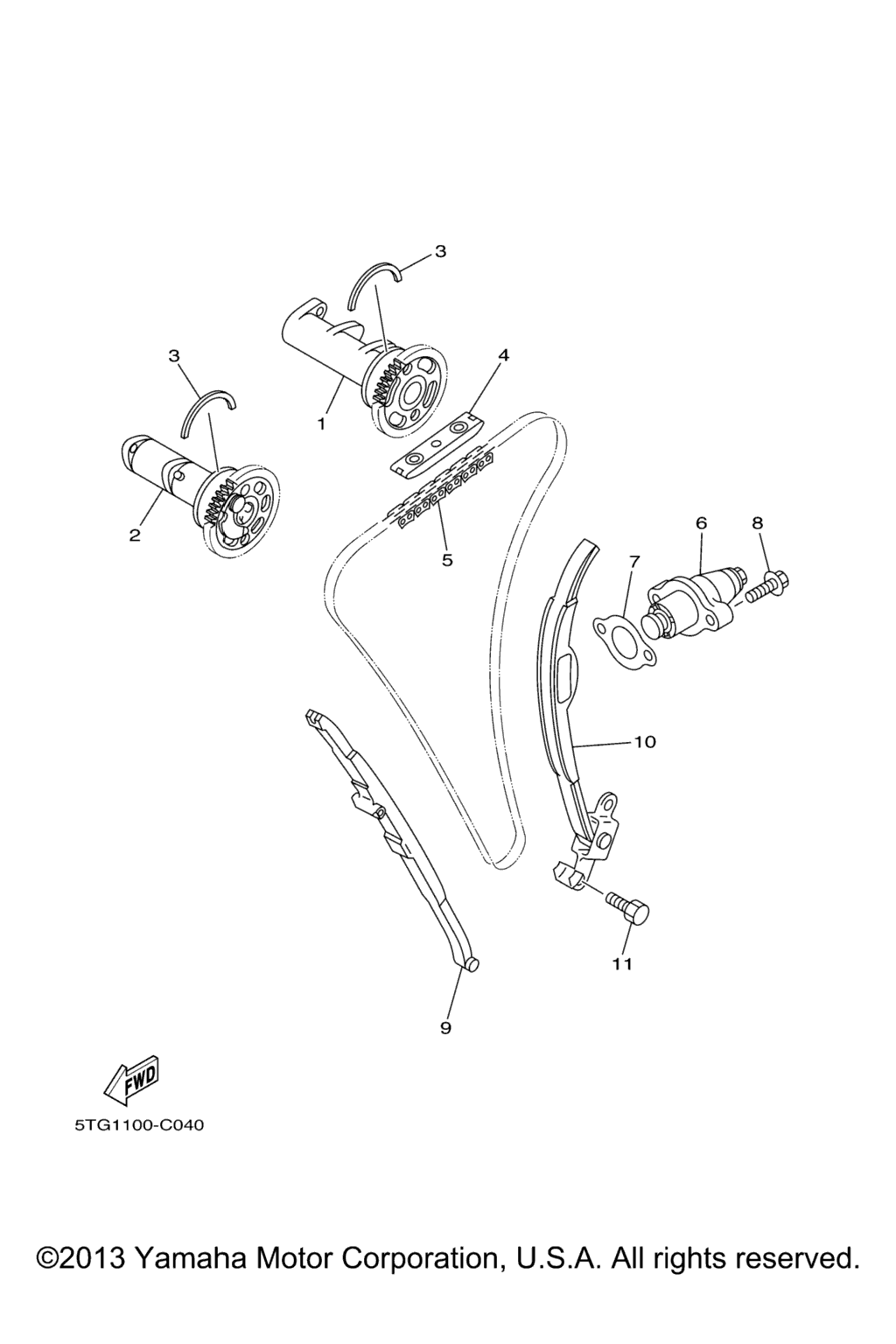 Схема узла Цепь Распределительного Вала