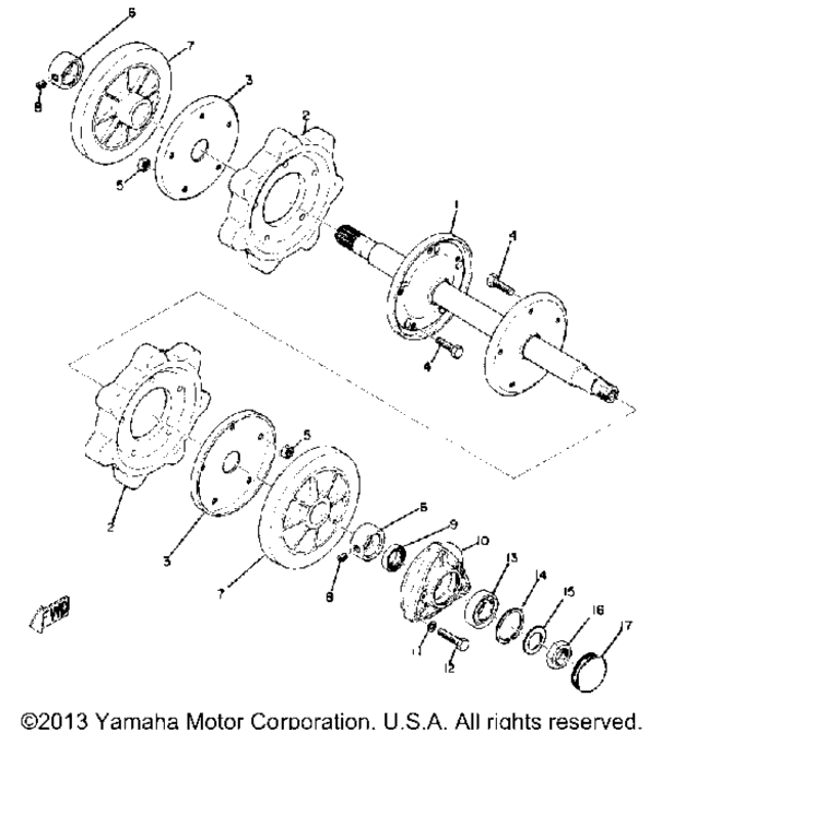 Схема узла Передний Мост