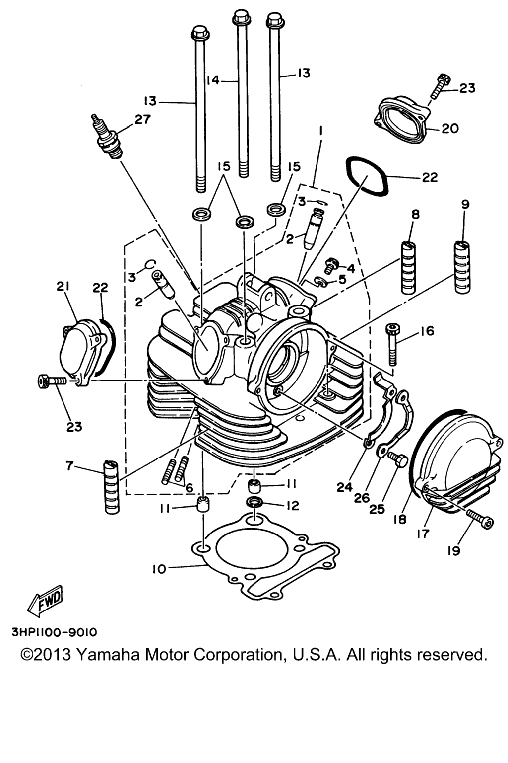 Схема узла Головка Цилиндра