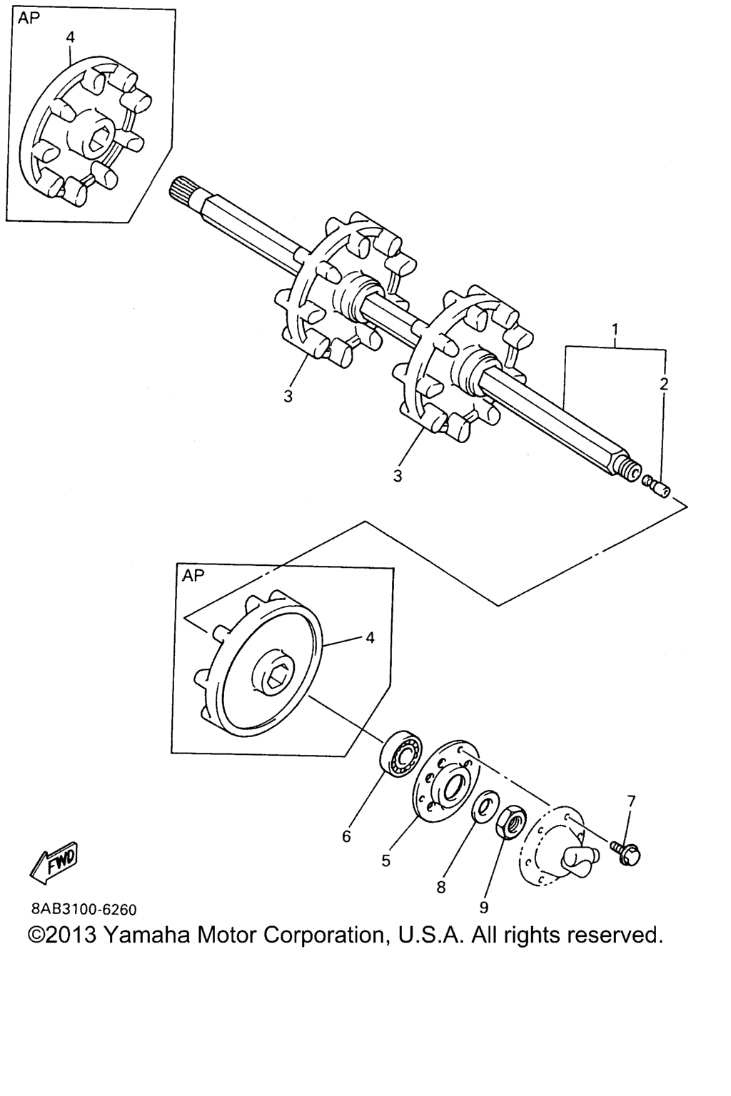 Схема узла Привод Гусеницы 1