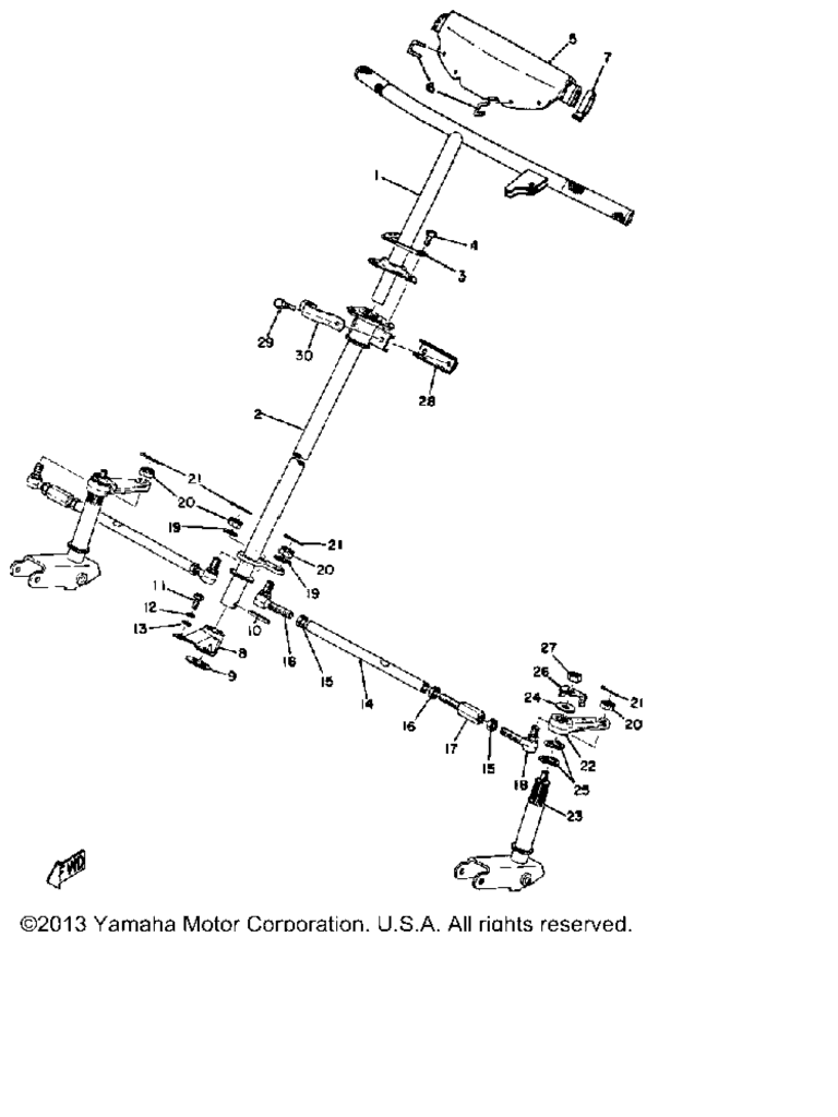 Схема узла Рулевое Управление Gpx338F - Gpx433F