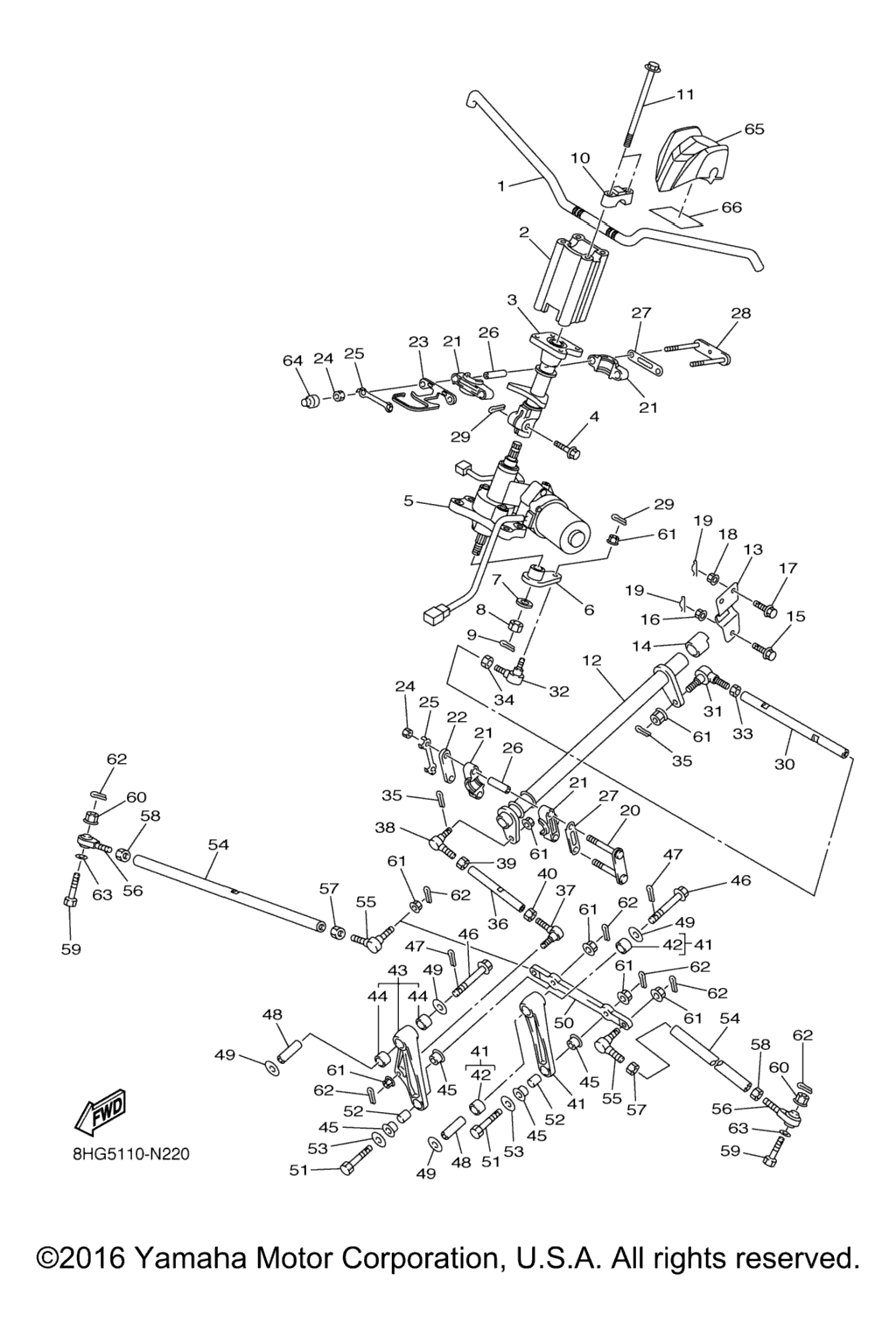 Схема узла Рулевая Система