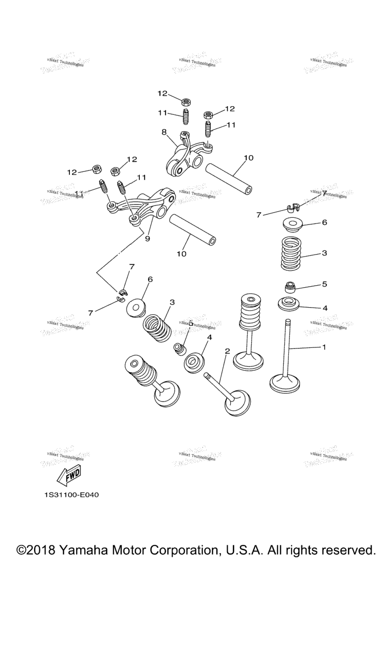 Схема узла Клапаны