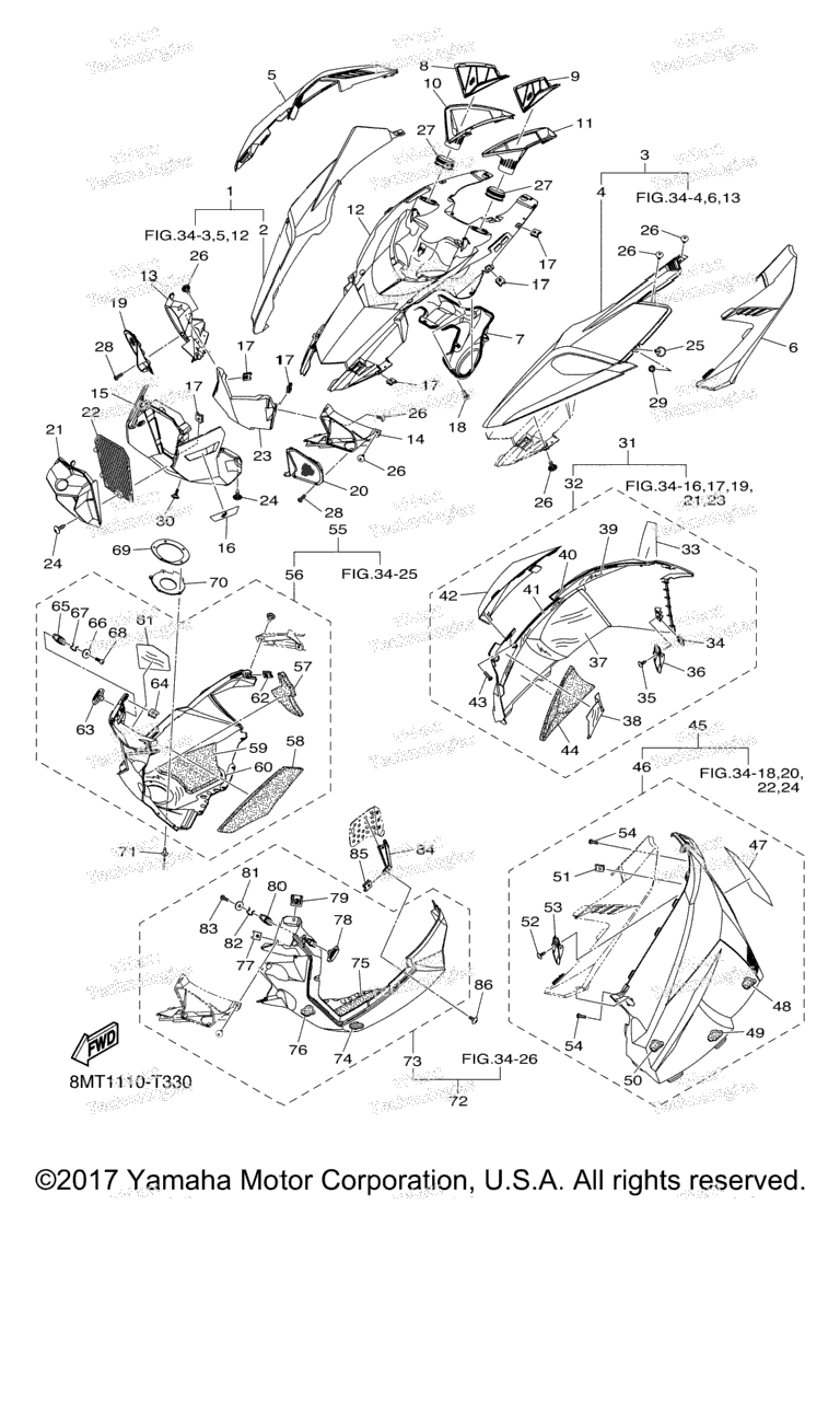 Схема узла Кожух