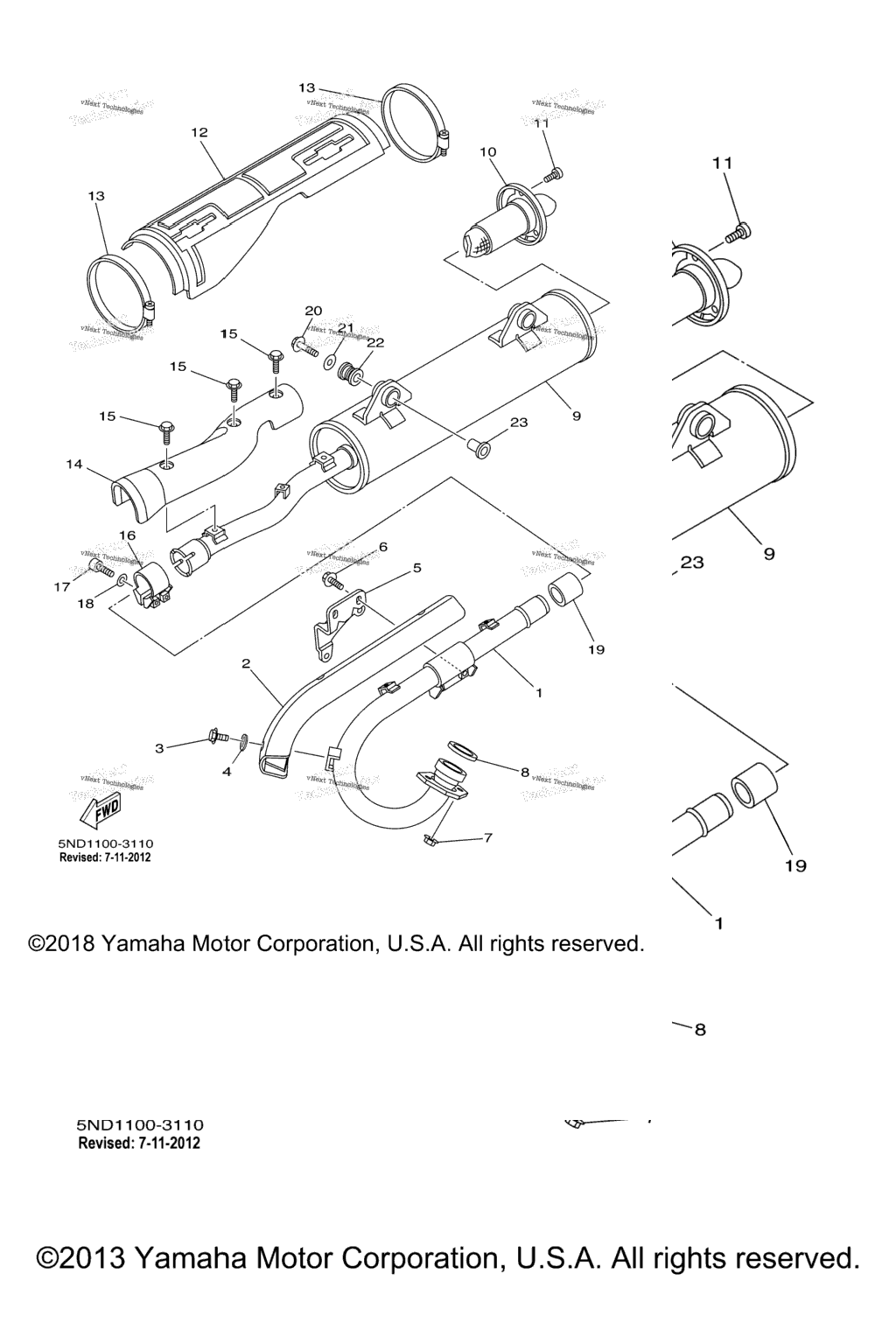 Схема узла Выхлопные Системы