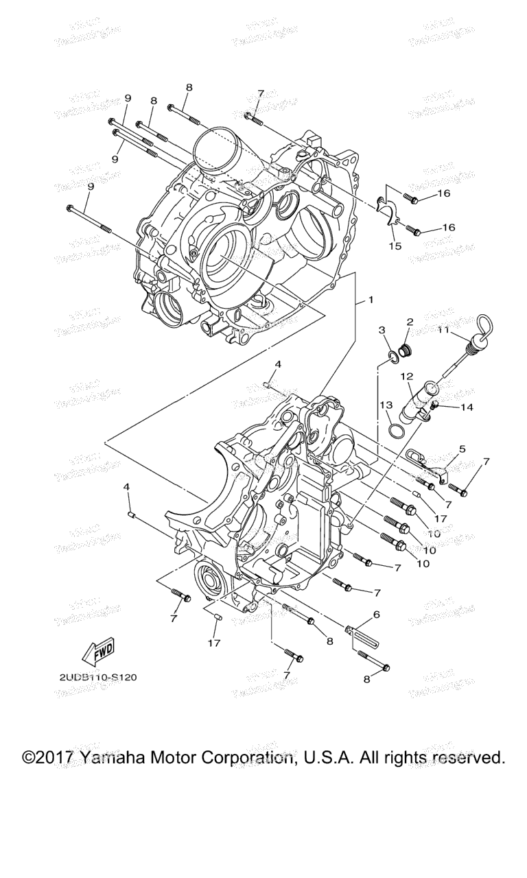Схема узла Корпус Двигателя