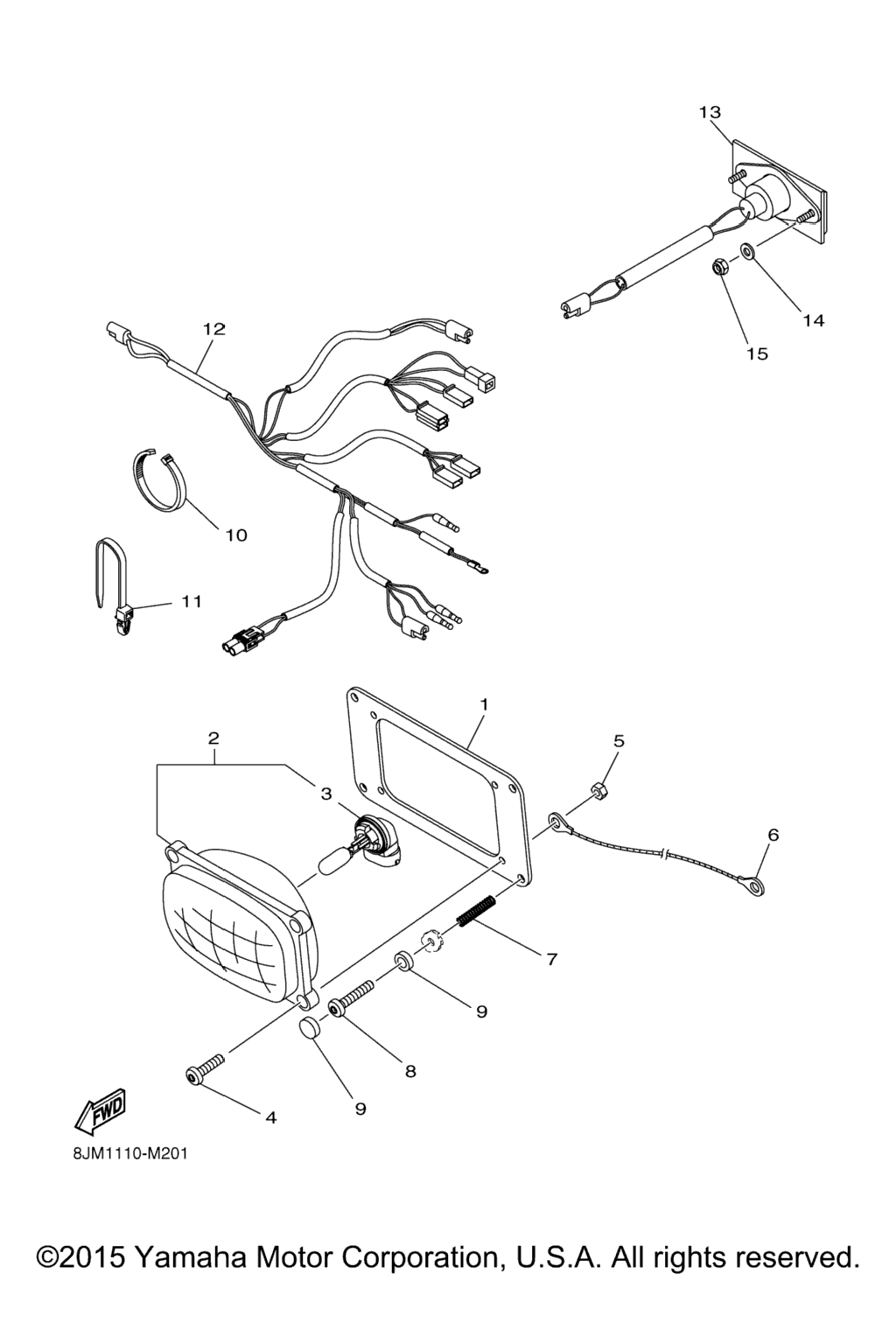 Схема узла Фонарь Задний