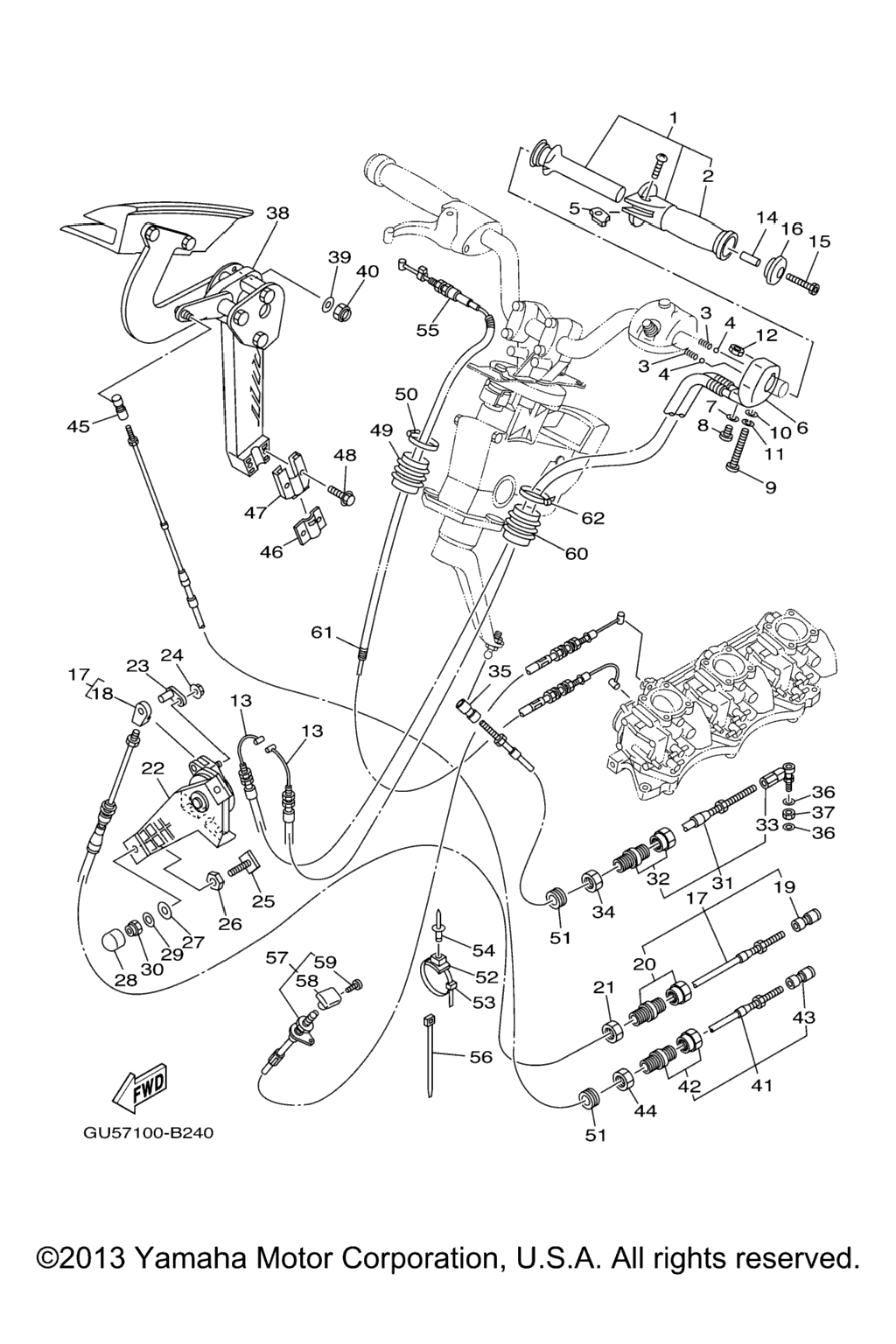 Схема узла Управляющий Трос