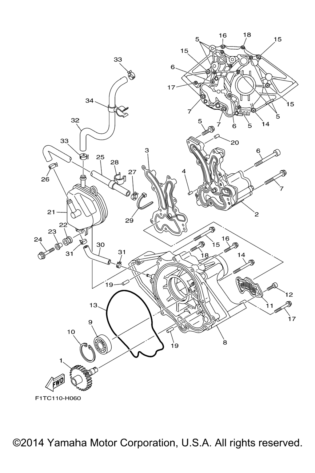 Схема узла Масляные Насосы