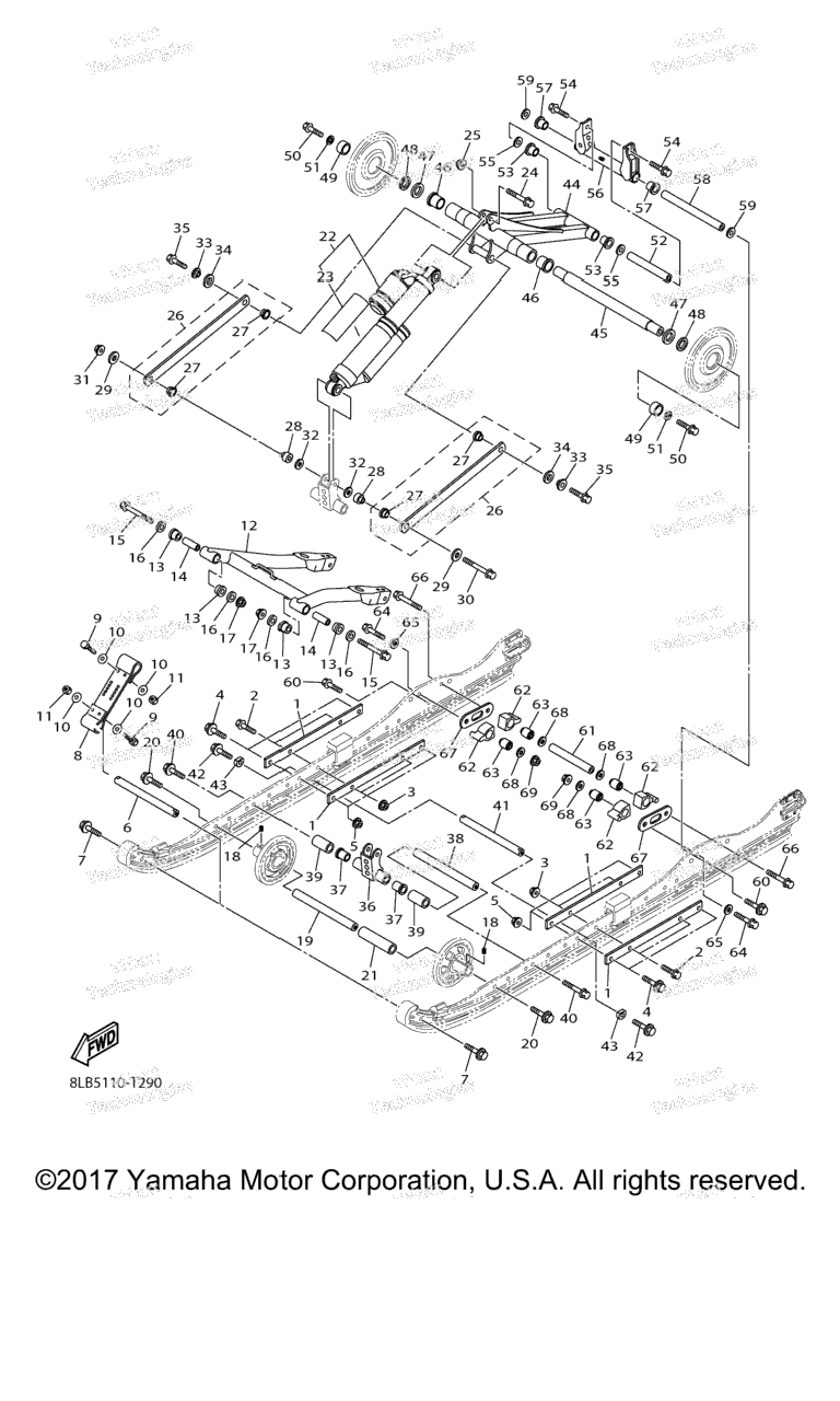 Схема узла Подвеска Гусеницы 2