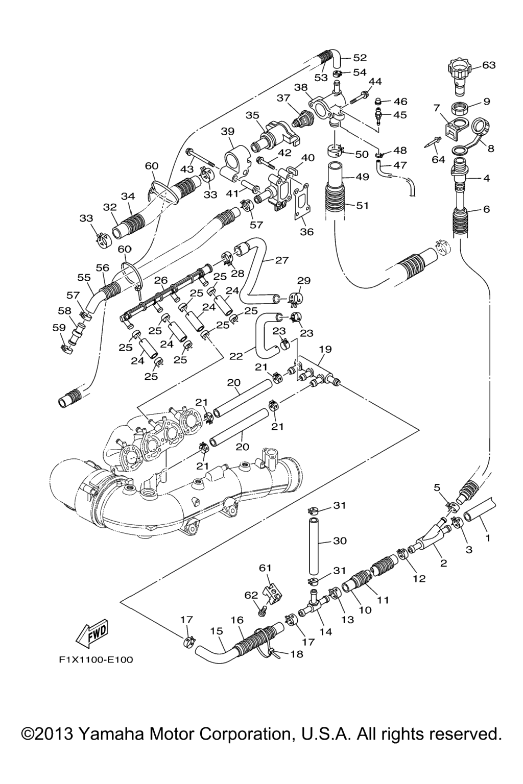 Схема узла Выпускные Системы 2