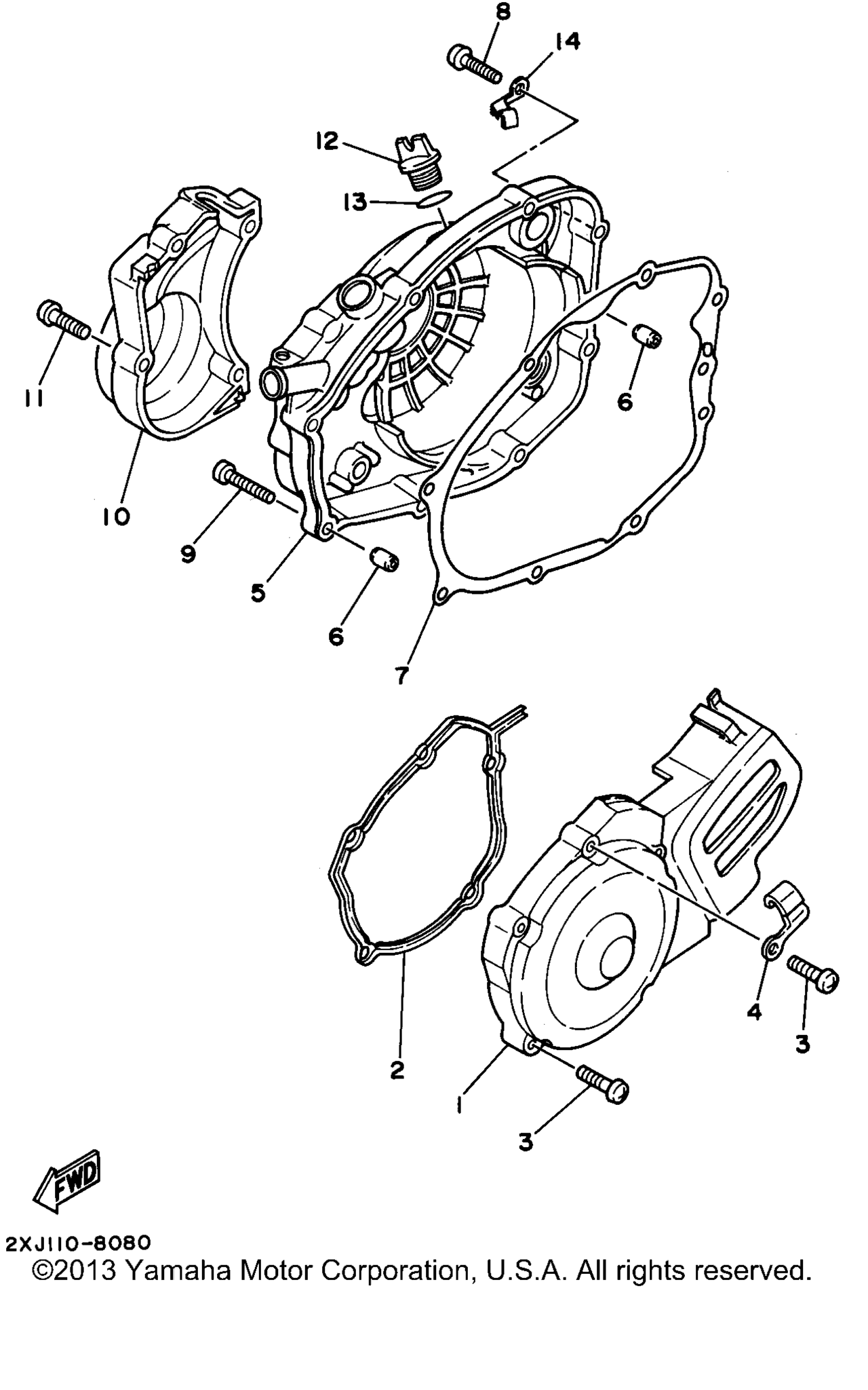 Схема узла Крышка Картерa