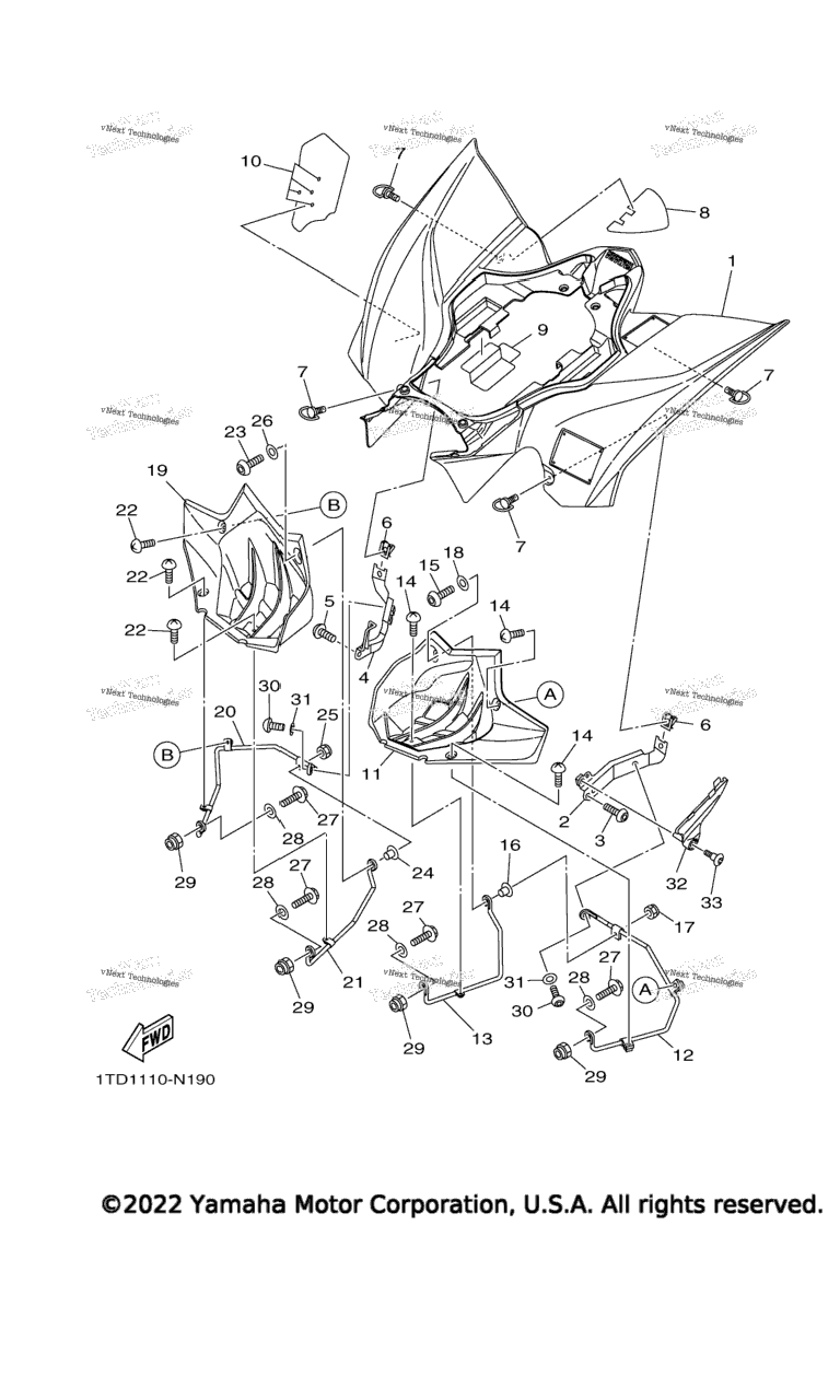 Схема узла Задний Крыло