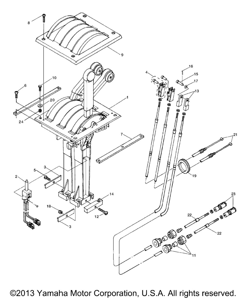 Схема узла Управляющие Кабели