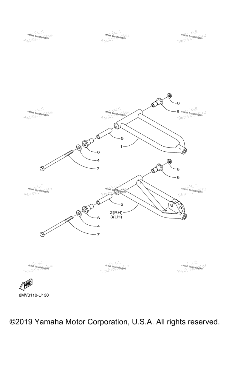 Схема узла Передняя Подвеска