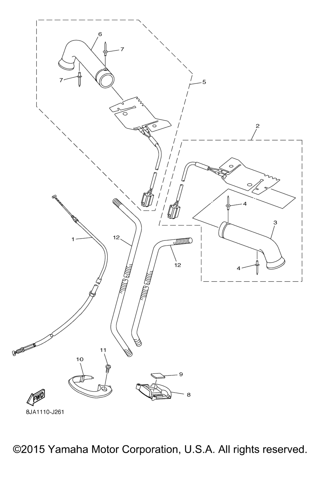 Схема узла Управляющий Трос