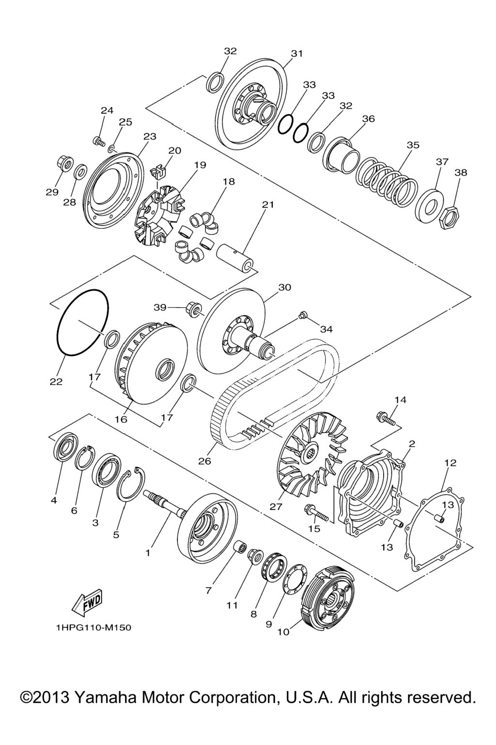 Схема узла Сцепление