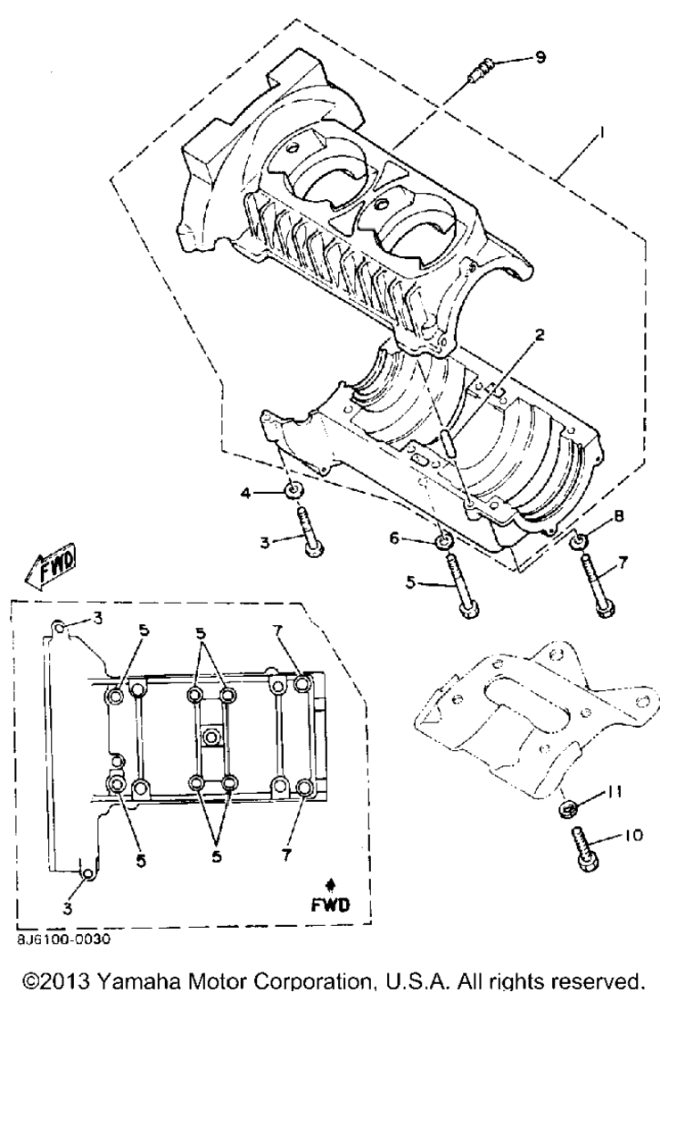Схема узла Корпус Двигателя