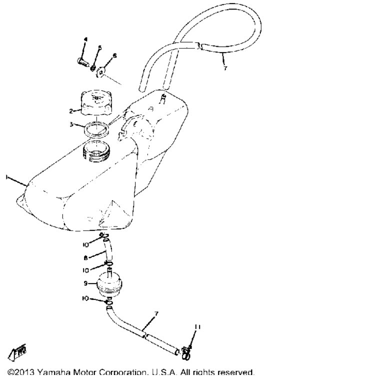 Схема узла Бак Для Масла