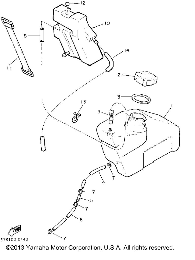 Схема узла Бак Для Масла