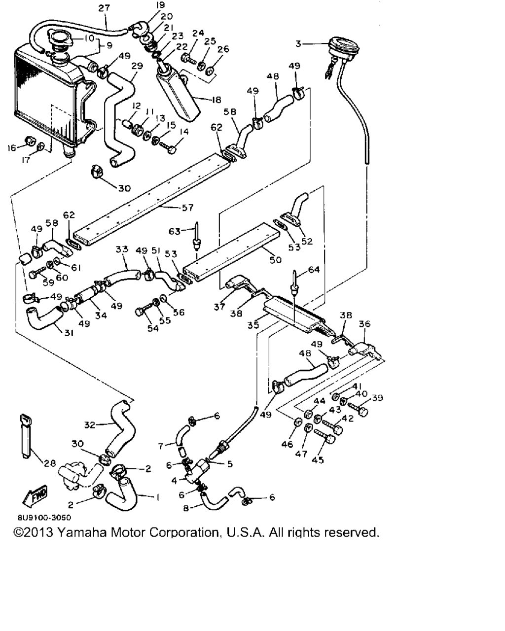 Схема узла Шланги Радиатора