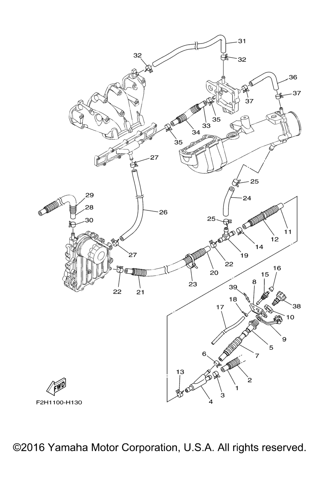 Схема узла Выпускные Системы 2