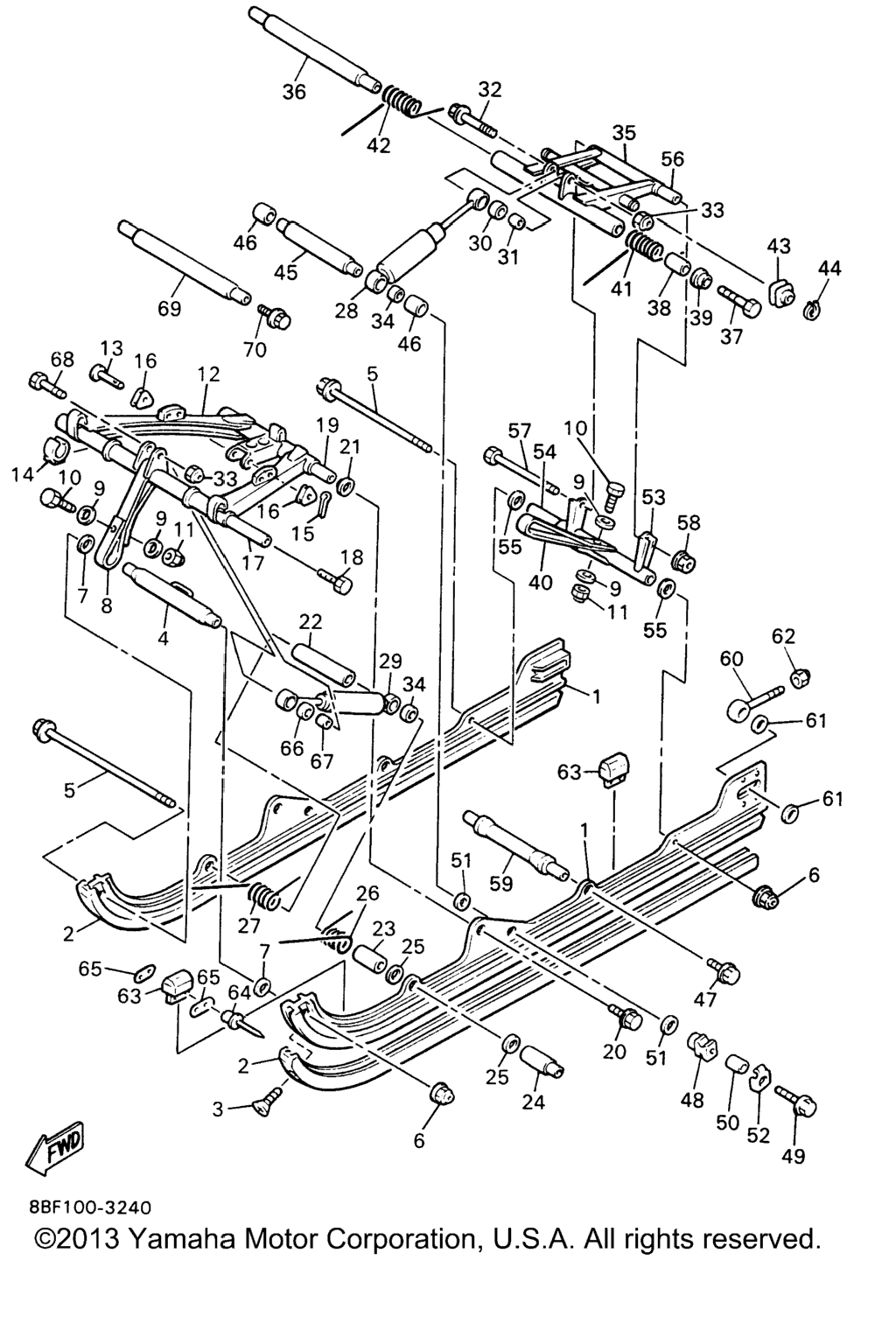 Схема узла Подвеска Гусеницы 2