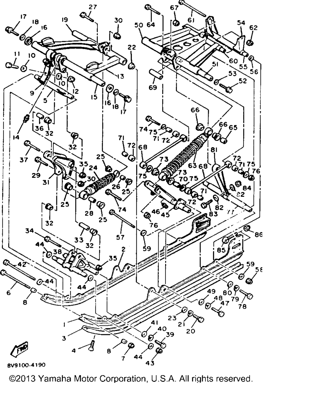 Схема узла Подвеска Гусеницы 2