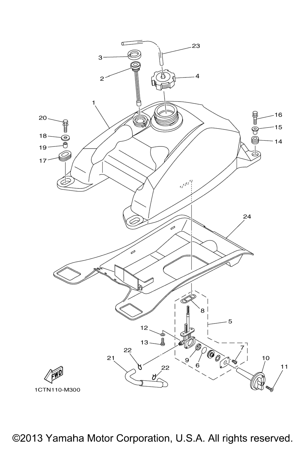 Схема узла Топливные Баки