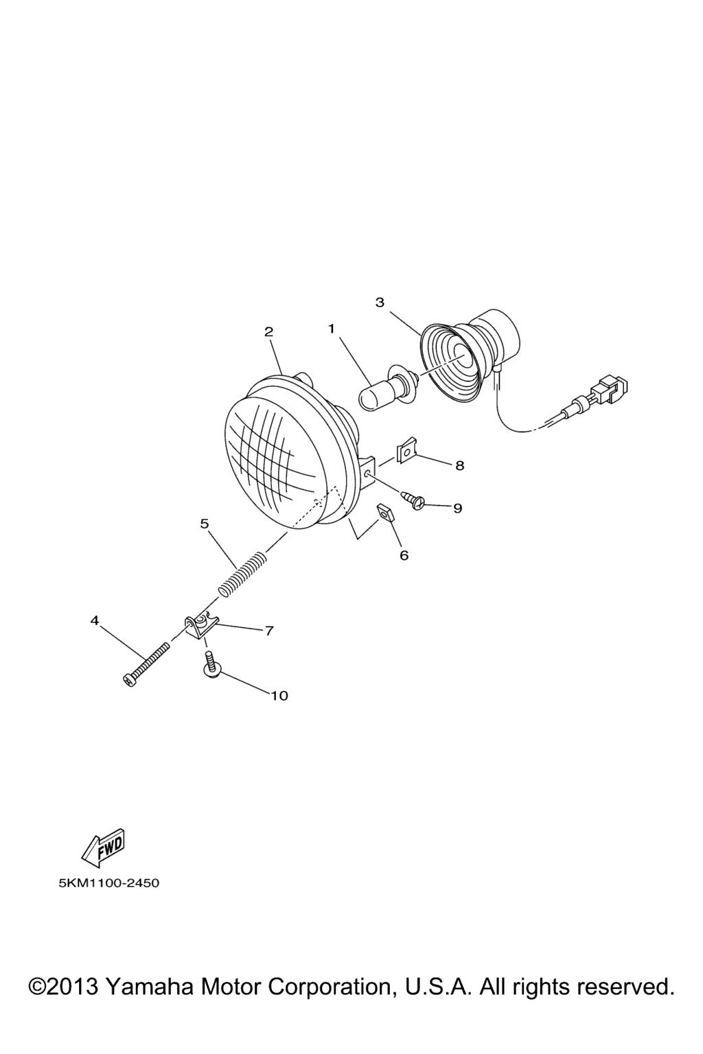Схема узла Фары