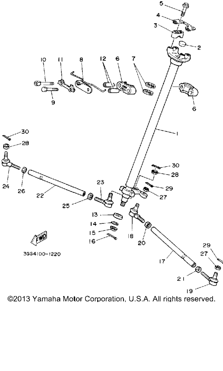 Схема узла Рулевая Система