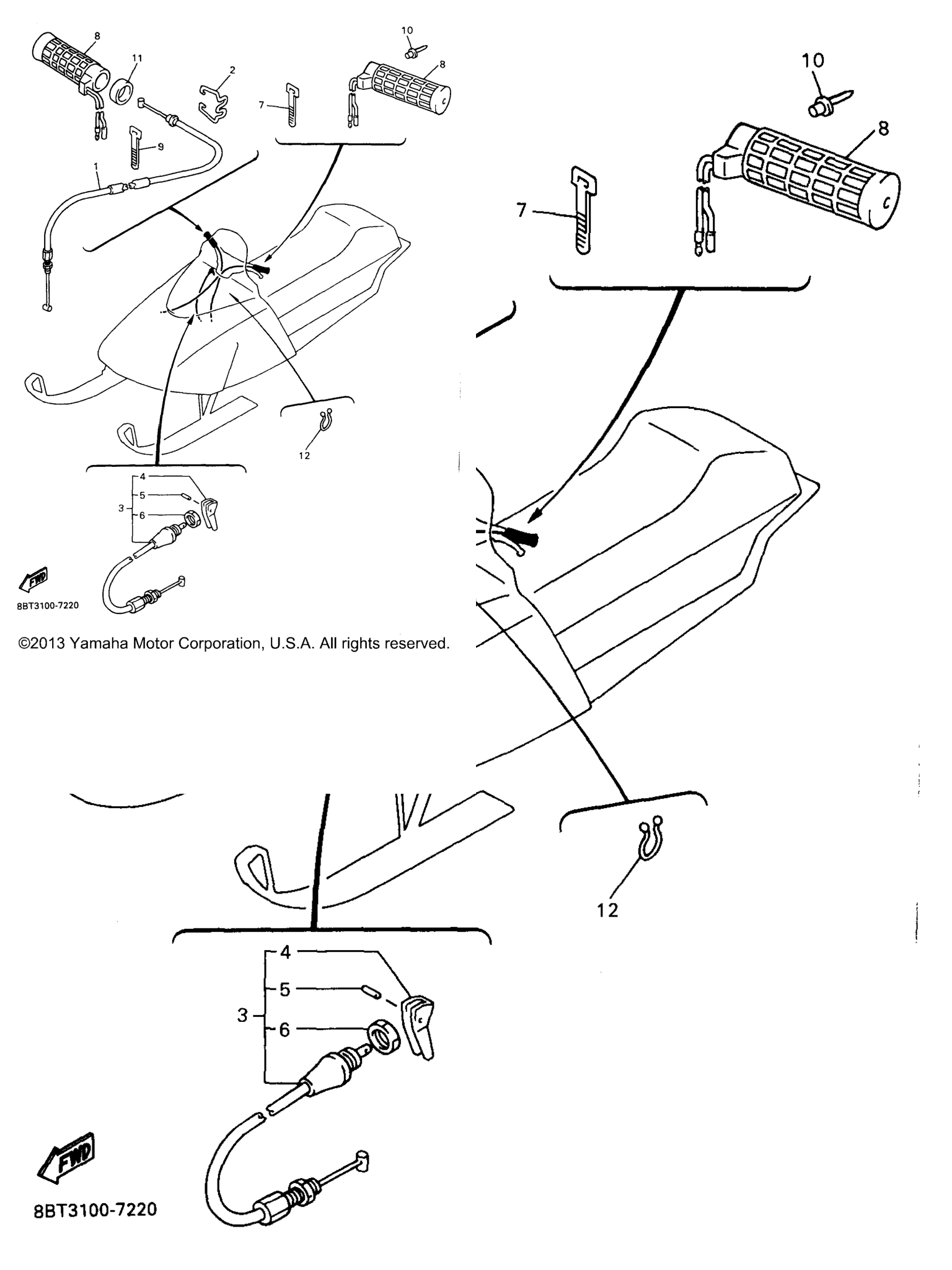 Схема узла Управляющий Трос