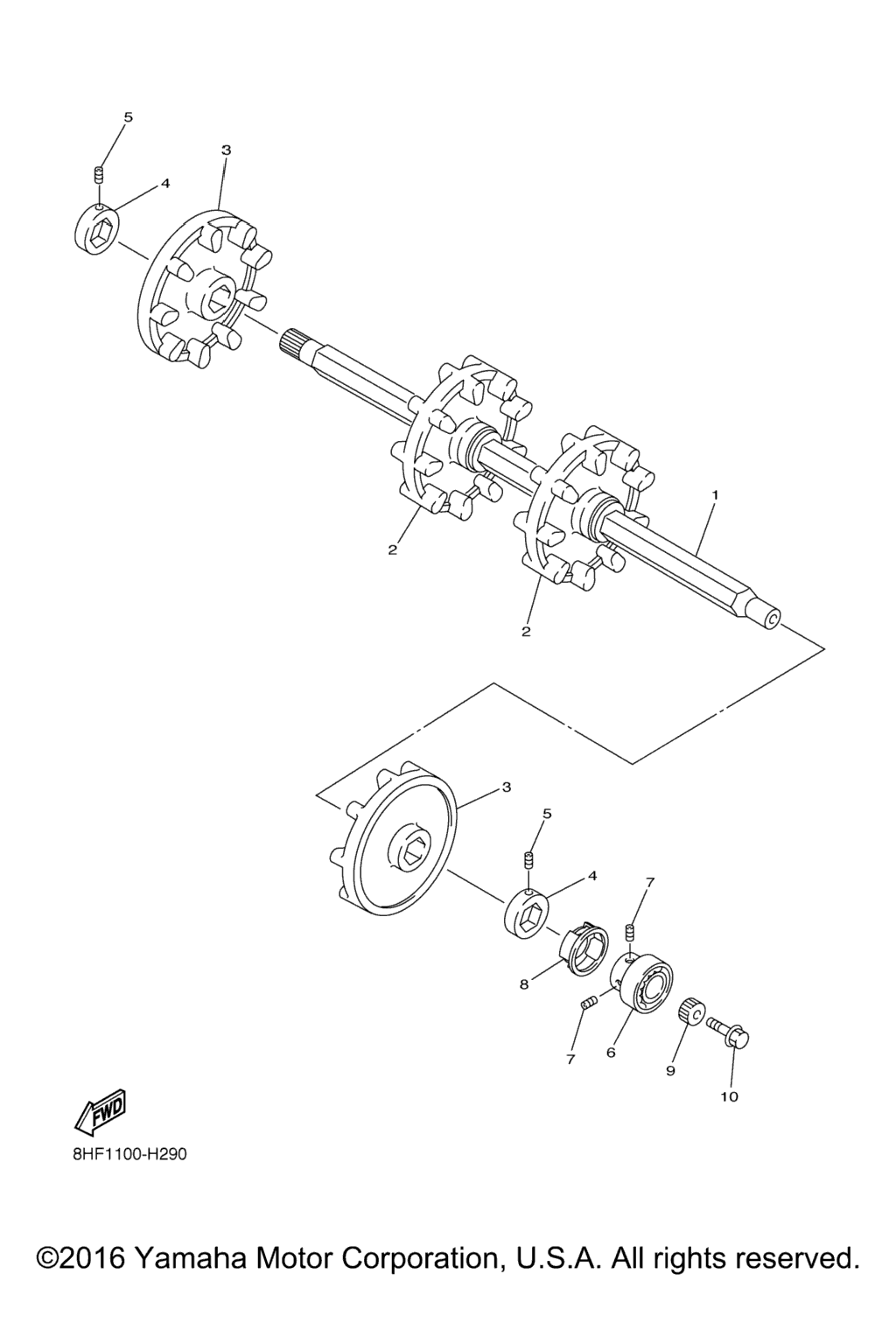 Схема узла Привод Гусеницы 1