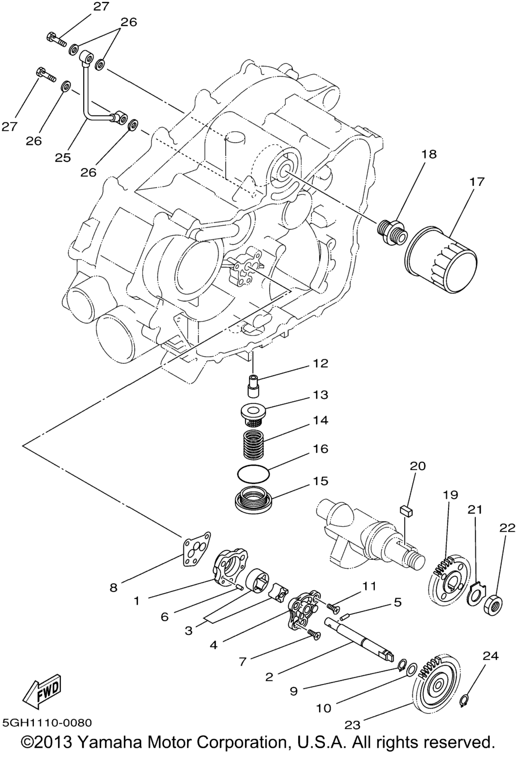 Схема узла Масляные Насосы