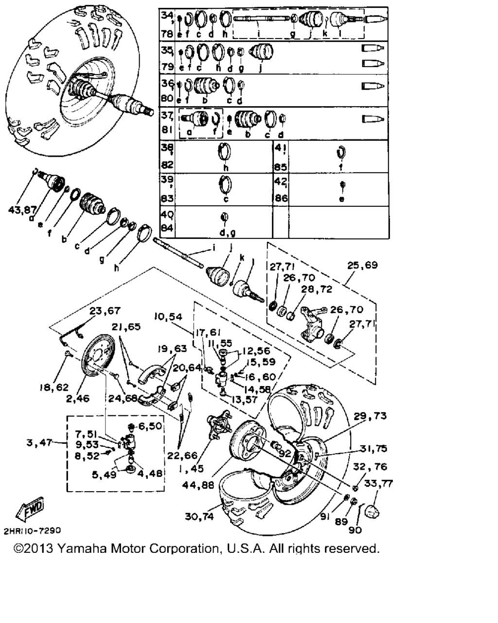 Схема узла Передние Колеса
