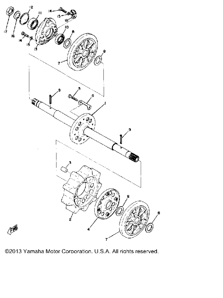 Схема узла Передний Мост