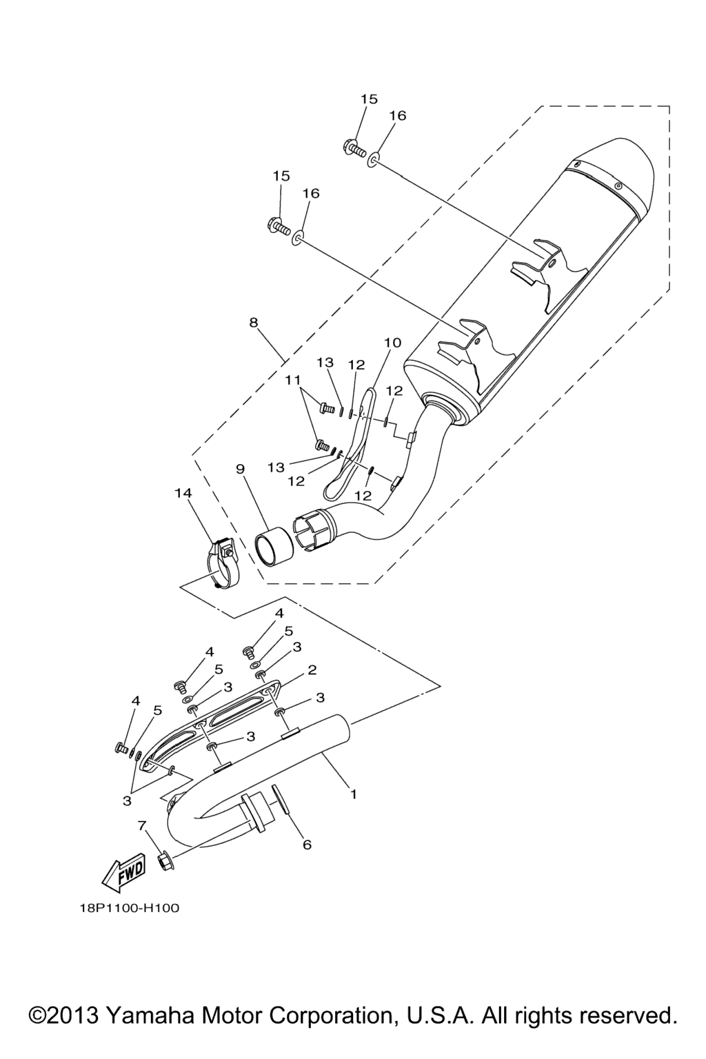 Схема узла Выхлопные Системы