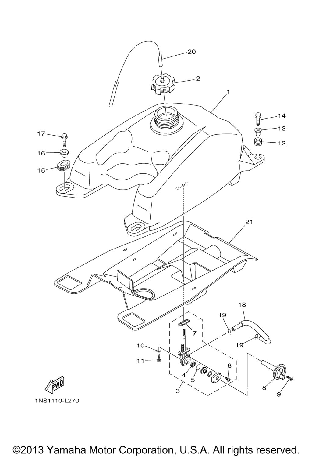 Схема узла Топливные Баки