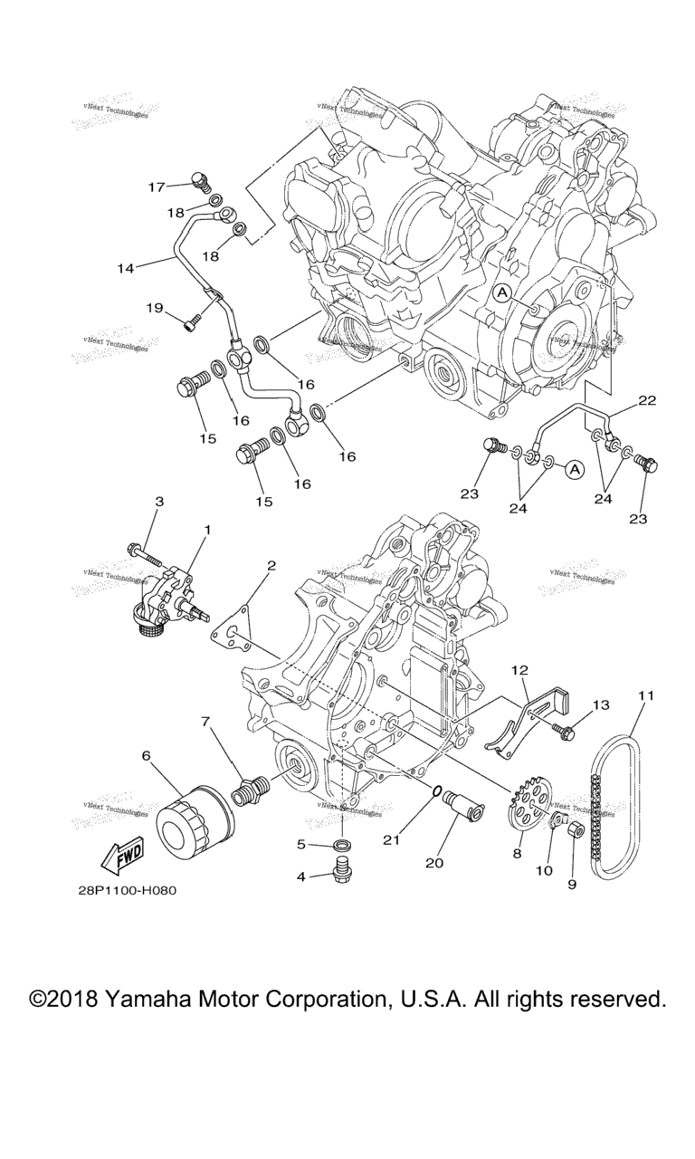 Схема узла Масляные Насосы