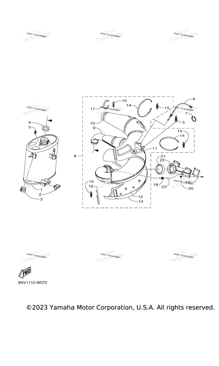 Схема узла Выхлопные Системы