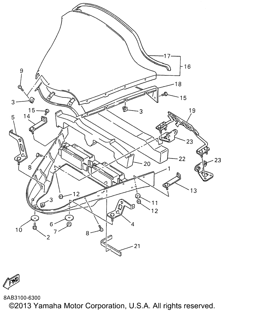 Схема узла Стекло Ветровое