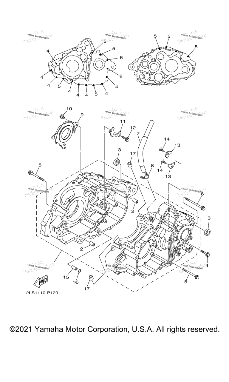 Схема узла Корпус Двигателя
